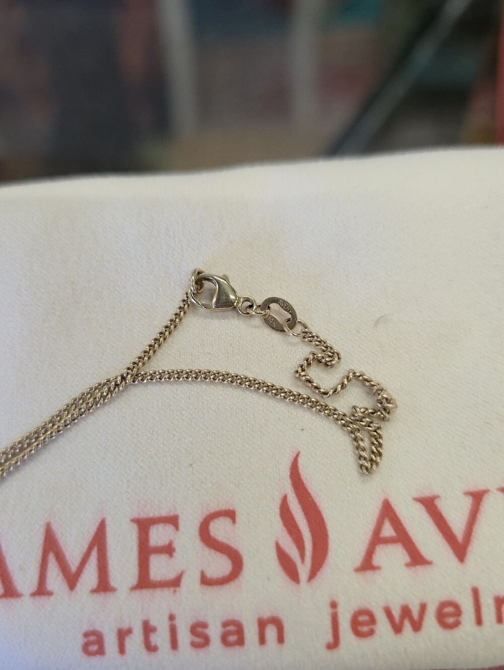 James Avery St. Theresa 14k Gold Cross Pendant Necklace Set - Picture 7 of 8